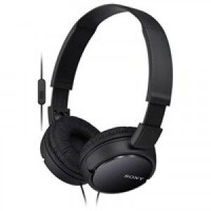 Casti Audio On Ear Sony MDR-ZX110B, Cu fir, jack 3.5mm, cablu 1.2m, negre